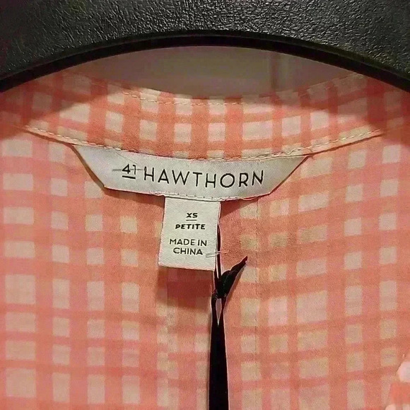 41 Hawthorn Pink White Sleeveless Top Size XS Petite - Picture 2 of 7